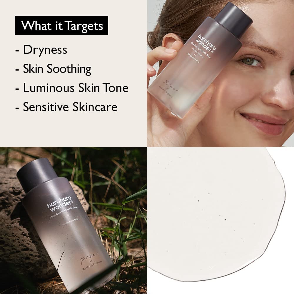 BLACK RICE HYALURONIC TONER FREE OF ALCOHOL FRAGRANCE